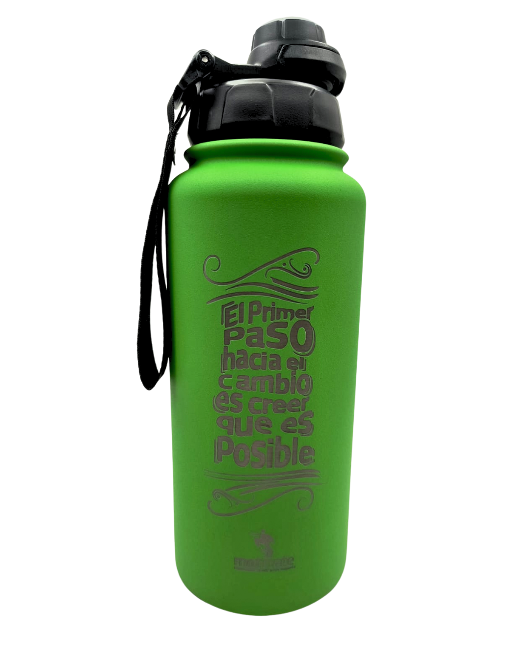 Botella grande verde