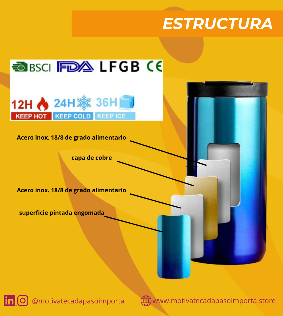 Mug transportable Rosa